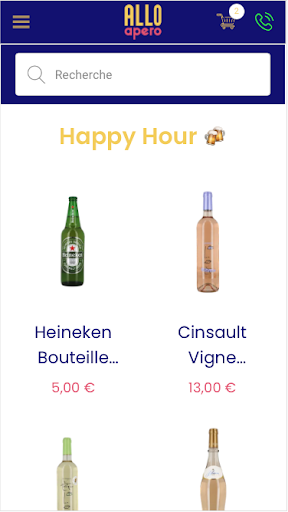 Android application Allo Apero Lille - Alcool screenshort