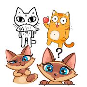 WAStickerApps Stickers with cats