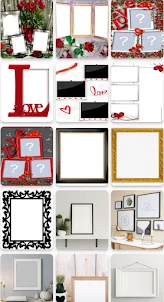 wall design photo frames