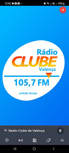 Android application Rádio Clube de Valença screenshort