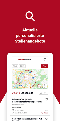 Jobsuche – die Jobbörse der BA Screenshot 3 - AppWisp.com