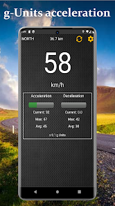 Captura de Pantalla 5 Speedometer and G-Force meter android