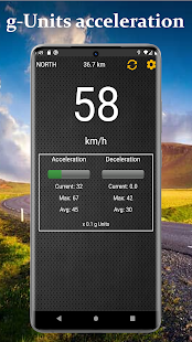 GPS Speedometer, Accelerometer, G-Force meter