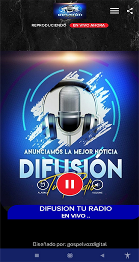 Android application Radio Difusion screenshort