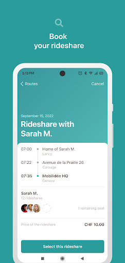 Screenshot of fairmove - mobility