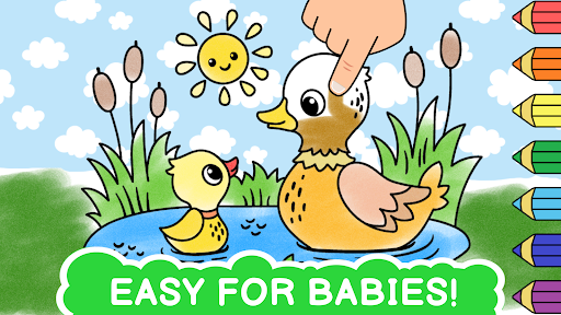 Easy coloring book for kids Mod FULL TÍNH NĂNG
