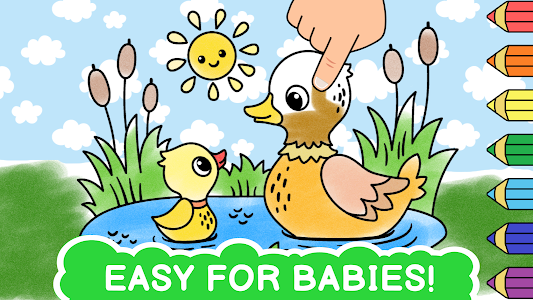 Easy coloring book for kids Unknown