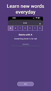 Word Hunt - Alphabet Quiz