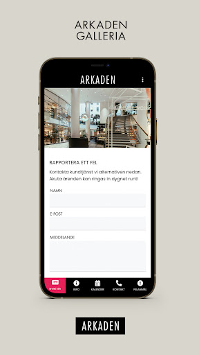 Android application Arkaden Business screenshort