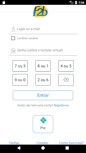 Android application F2b screenshort
