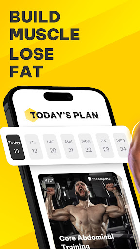 Android application Muscle Monster Workout Planner screenshort