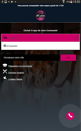 Android application Allo Pizza 30 Livry-Gargan screenshort