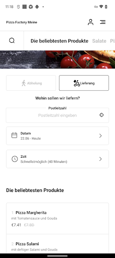 Pizza Factory Meine Screen 3