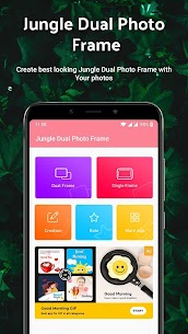 Download Jungle Dual Photo Frames v2.3 APK (MOD, Premium Unlocked) Free For Android 1