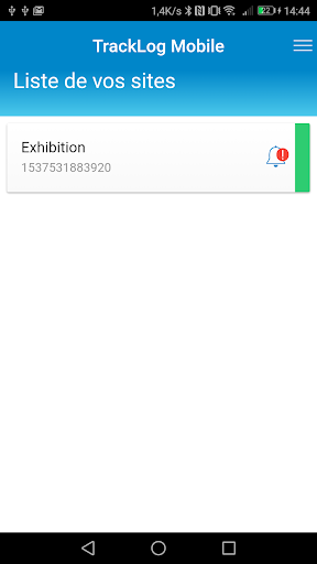Sauermann TrackLog Mobile Screen 2