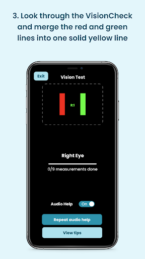 EyeQue VisionCheck 2 Smartphone Vision Test Screenshot