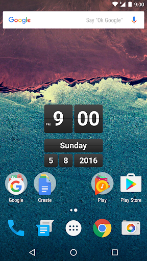 Retro Clock Widget Screen 3