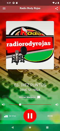 Android application Radio Rody Rojas screenshort