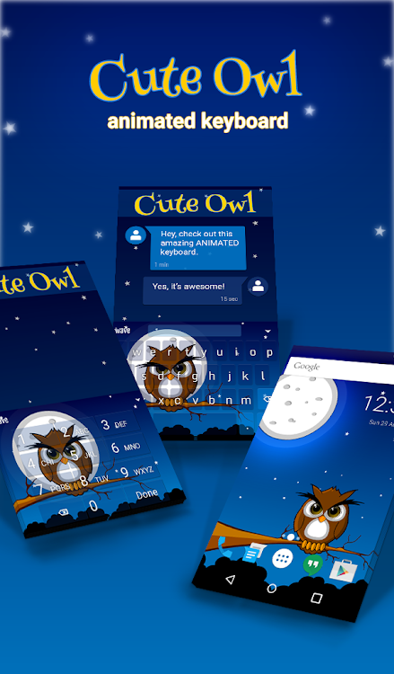 Cute Owl Live Wallpaper Theme - 5.10.45 - (Android)