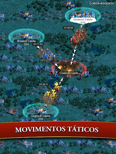 Lords & Knights MMO estratégia screenshot 7