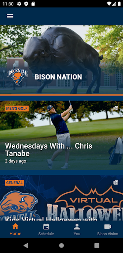 Android application Bucknell Athletics screenshort