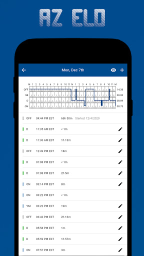 Android application AZ ELD screenshort