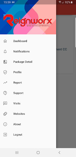 Android application Reignworx Customer Care screenshort