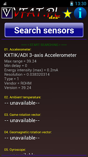 Mobile Sensor Seeker Screen 3