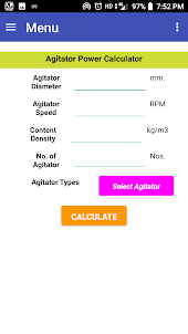 Agitator Power Calculator Pro