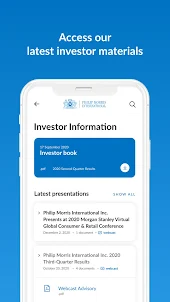 PMI Investor Relations Mobile