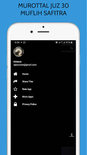 Android application Murottal Quran Muflih Safitra screenshort