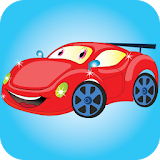 Car coloring and dress up icon
