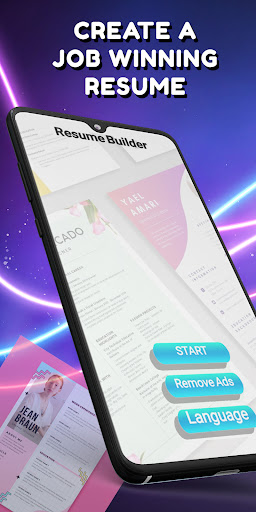 Android application Resume Builder Pro screenshort