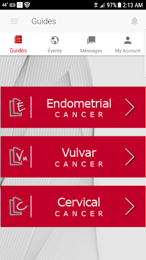 Android application ESGO Gynae Cancers Algorithms screenshort