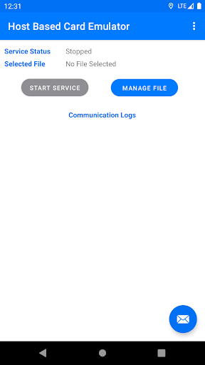 Android application NFC Card Emulator screenshort