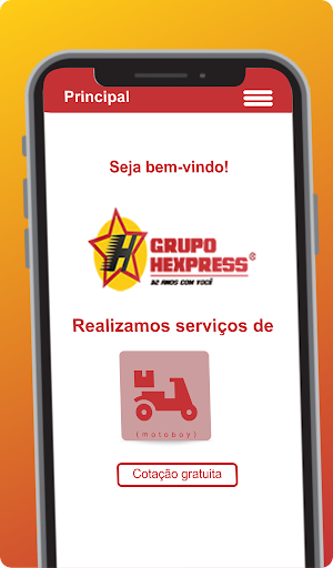 Android application Hexpress - Cliente screenshort