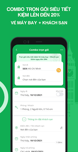 Gotadi Hotels, Flights Screen 2