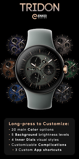 TRIDON - analog watch face Screen 2