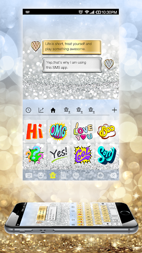 Gold Silver Emoji Keyboard