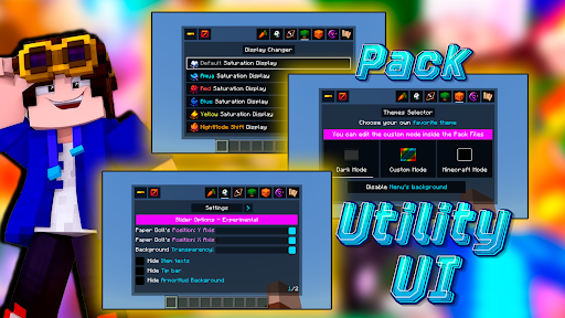Utility UI Packs for Minecraft