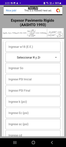 Android application Pav Rigido screenshort