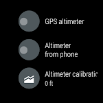 screenshot of Altimeter for Wear OS watches