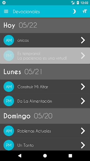 Vista previa de la aplicación