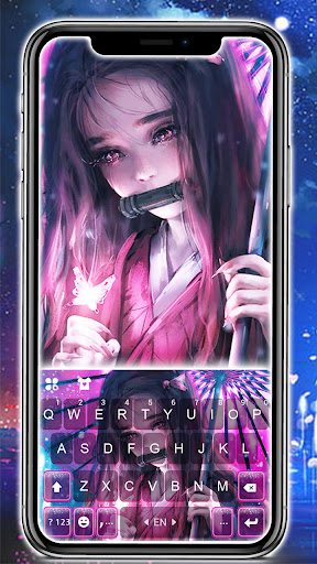 Android application Demon Anime Girl Theme screenshort