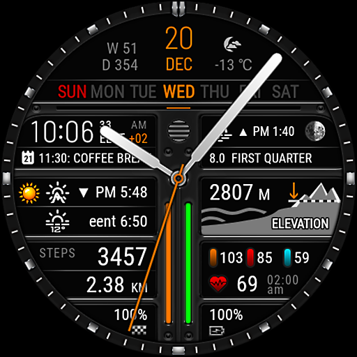 Surface elevation watch face Download on Windows