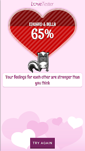 Love Tester game - find out if yours is a match made in heaven
