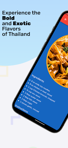 Android application Thai Recipes screenshort