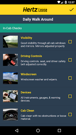 Hertz Lease Screen 3