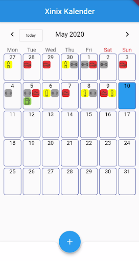 Android application Simple Calendar screenshort