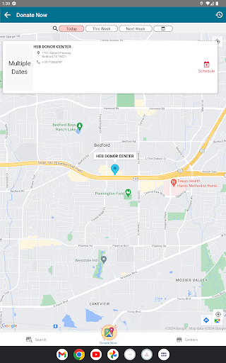 Carter Bloodcare Donor App Screen 2